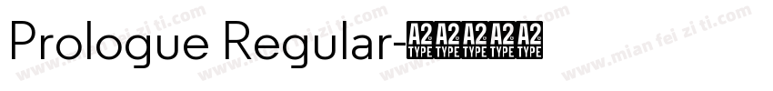 Prologue Regular字体转换